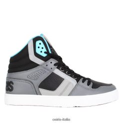 Osiris clone grigio/nero/ciano calzature 62XR2P35