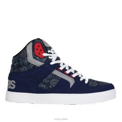 Osiris unisex clone 0084021 blu scuro/rosso/paisley scarpa
