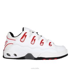 Osiris unisex d3 eg 008406 bianco/rosso/nero scarpa